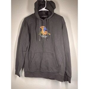 VANS "Off The Wall" Black Hoodie Mushroom Graphic Sweatshirt Unisex Sz M EUC